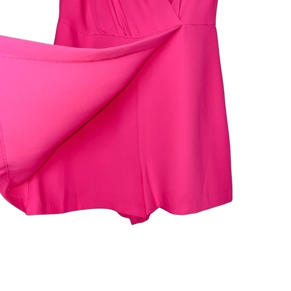 Amanda Uprichard | Isler Romper in Pink Hibiscus - Size Small (NWT) - Picture 5 of 5